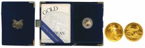 United States of America, Gold $ 5, 1/10 Ounce, 3.39g, 1994, obv. standing Liberty with da