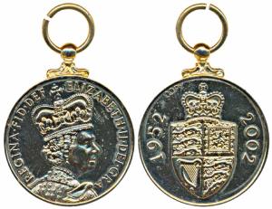 Great Britain, Elizabeth II, Gold Gilt Bronze Medal, Golden Jubilee of the Coronation 1952
