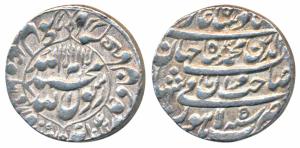 Shah Jahan, Silver Rupee, 11.4g, Lahore Mint, AH 1042/5, obv. Kalima within circle, rev. c