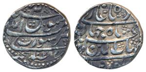 Shah Jahan, Silver Rupee, 11.43g, Surat Mint, AH 1042, legend in four lines on both the si