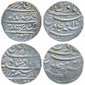 Ahmed Shah (AH 1160-1186; 1747-1772 AD), Silver Rupee, 11.26g, Kashmir Mint, RY 17 & 21 (K