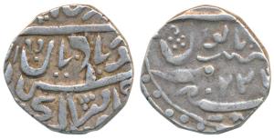 Ranjit Singh (AH 1263-1281; 1846-1864 AD), Silver Rupee, 10.46g, with the name of Queen Vi
