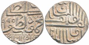 Bharmalji I (VS 1642-1688, 1586-1632 AD), Silver ½ Rupee, 5.6 g, in the name of Mahmud bin