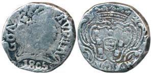 Goa, Maria (1777-1816 AD), Silver Rupia, 10.74g, obv. diademed head to right, with date 18