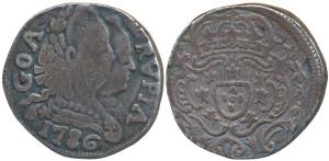 Goa, Maria I & Pedro III, Silver Rupia, 10.63g, obv. conjoined busts of the king and queen