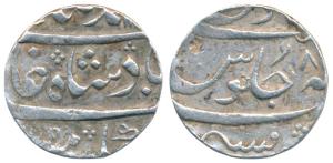 Mumbai Mint, Silver Rupee, 11.40g, in the name of Muhammad Shah, AH 114X/16, complete mint