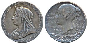 Victoria’s Diamond Jubilee Medal, Silver, 9.6g, 1837-1897, obv. matured bust of the Queen 