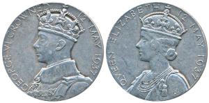 George VI Coronation Medal, Silver, 15.3g, 12th May 1937, obv. crowned bust of George VI, 