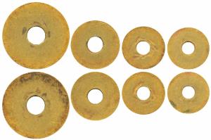 A group of 4 gold rings attributed to the ‘Mature Harrappan’ period (c. 2,000-2,500 BC), R