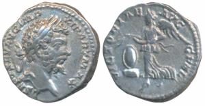 Roman, Septimius Severus (193-211 AD), Silver Denarius, 3.64g, obv. laureate head to right