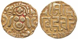 Gahadavalas of Kanauj, Govinda Chandradeva, Gold 4 ½ Masha, 4.04g, obv. Goddess Lakshmi se