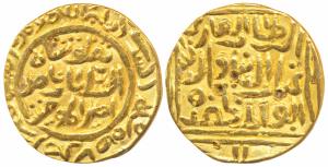 Ghiyath al-Din Tughluq (AH 720-725; 1320-1325 AD), Gold Tanka, 10.65g, Hadrat Dehli Mint, 