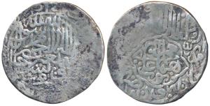 Humayun, Silver Shahrukhi, 4.75g, Agra Mint, AH 937, obv. Kalima in circular border with n