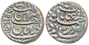 Jahangir, Silver Rupee, 11.47g, Ahmedabad Mint, Inayat couplet, AH 103X/15 (KM 149.4). Abo
