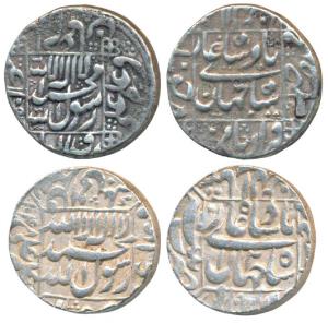 Shah Jahan, Silver Rupee, 11.52g, Patna Mint, AH 1048/20, legend within square area, compl