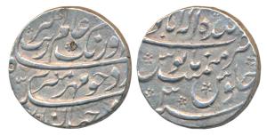 Aurangzeb, Silver Rupee, 11.44g, Baldat Allahabad Mint, RY 3 (KM 300.11). Very Fine+.