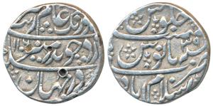 Aurangzeb, Silver Rupee, 11.43g, Islamabad (Mathura) Mint, AH 1106/39 (KM 300.36). Very Fi
