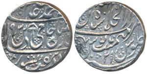 Shah Alam II, Silver Rupee, 11.2g, Dar ul-Khilafat Shahjahanabad Mint, AH 1193/21, umbrell