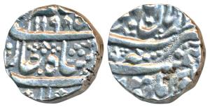 Shah Alam II, Silver Rupee, 11.34g, struck at Jammu with mint name Dar ul-Aman Mint, AH 11
