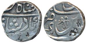 Mominabad urf Chakan Mint, Silver Rupee, 11.11g, in the name of Shah Alam II, with ‘Shri’ 
