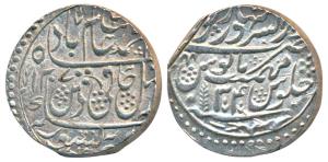 Dar us-Sarur Saharanpur Mint, Silver Rupee, in the name of Shah Alam II, AH 1207/34 (M&W T