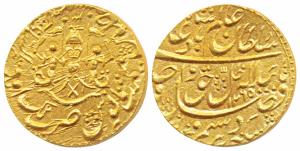 Wajid Ali Shah (AH 1263-1272; 1847-1856 AD), Gold Ahsrafi, 10.72g, Mulk Awadh Bait-us-sult
