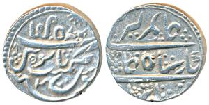 Gaj Singh (AH 1159-1201; 1746-1786 AD), Silver Rupee, 11.28g, Baldat Bikaner Mint, in the 