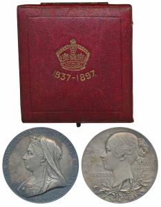 Victoria’s Diamond Jubilee Medal, Silver, 84.32g, 1837-1897, obv. matured bust of the Quee