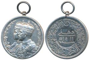 Delhi Durbar Medal 1911, George V, Silver, conjoined busts of King George V and Queen Mary