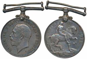 British War Medal 1914-18, George V, Silver, awarded to Clerk Ebrahim Fatheally Supplies &