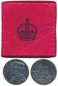 Silver Jubilee Medal of George V and Queen Mary, Silver, 15.8g, Domus Medal, obv. conjoine