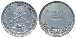 Egypt Command Small Arms Meeting, Silver Medal, 22g, 1932, rev. Small Units Match Winners 