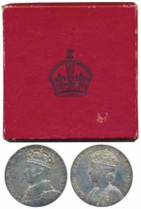 George VI Coronation Medal, Silver, 18.54g, 12th May 1937, obv. crowned bust of George VI,