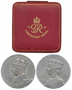 George VI Coronation Medal, Silver, 83.10g, 12th May 1937, obv. crowned bust of George VI,