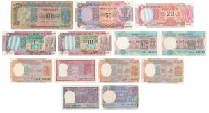 Assorted Lot of fancy numbers, Rupee 1 (2), Ruppes 2 (4), Rupees 5 (2), Rupees 10 (2), Rup