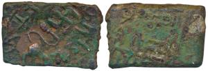 Satavahanas, Sri Satakarni (c. 1st century BC), Copper Unit, 6.56g, Nasik region, obv. lio