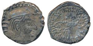 Western Kshatrapas, Kardamaka Family, Vijayasena, son of Damsena (238-239 AD), as Mahaksha