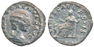 Roman, Julia Mamaea (222-235 AD) (mother of Severus Alexander), Silver Denarius, 2.46g, ob