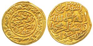 Muhammad bin Tughlaq Shah III (AH 725-752, 1325-1351AD), Gold Dinar, 12.65g (Heavy Tanka),