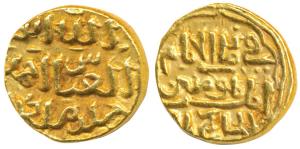 Muhammad Shah III bin Tughluq, Gold Tanka, 11.02g, Hazrat Delhi Mint, with the name of Cal