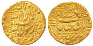 Shah Jahan (AH 1037-1068; 1628-1658 AD), Gold Mohur, 10.92g, Burhanpur Mint, AH 1060/24, c