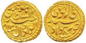 Tipu Sultan, Gold Pagoda, 3.43g, Khursheed Sawad Mint, the denomination Faruqi and mint na