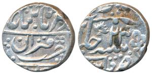 Qila Shabad Mint, Silver Rupee, 11.1g, in the name of Muhammad Akbar II, RY 23 (KM C30). V