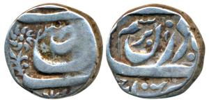 Amir Khan (AH 1237-1261; 1821-1845 AD), Silver Rupee, 10.79g, in the name of Ahmad Shah Du