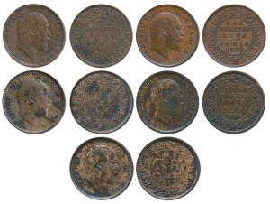 Edward VII, Bronze ¼ Anna, 1906, Calcutta Mint, (Prid 651), Extremely Fine; 1907, Calcutta