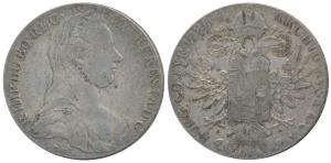 Austria, Maria Theresa, Silver Thaler, 27.92g, 1780, (KM 1866). Very Fine.