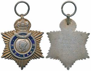 Indian Title Badge, George VI, Silver, Rao Sahib, awarded to Mr. Coimabatore Ramachandra N