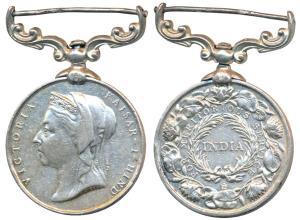 Meritorious Service Medal, Silver, Victoria, awarded to 974 _____ Havildar Nihal Singh 34t