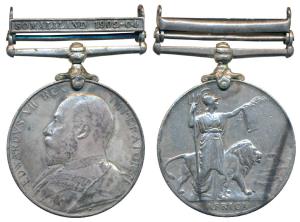 Africa General Service Medal, Edward VII, Silver, Somaliland 1902-04 bar, awarded to 2214 