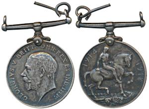 British War Medal 1914-18, George V, Silver, awarded to 4830 Sepoy Bhagat Singh 32 Sikh Pi